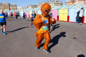 Runner dressed as orangutan for charity
